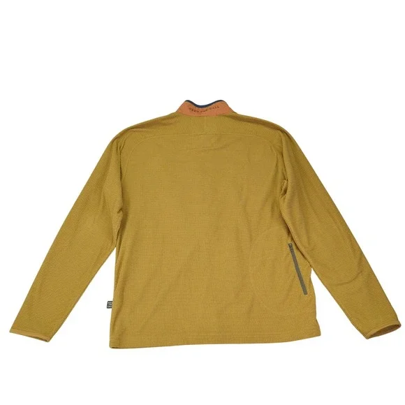 Howler Bros Talisman Fleece Jacket Mens Size Large Full Zip Lined Gorpcore Dijon - Picture 2 of 7